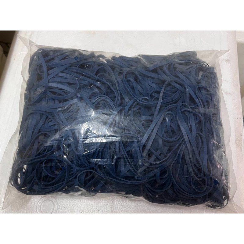 Rubberband 1kg black/blue (95% natural rubber) 60x4,0x1,2mm (1kg)
