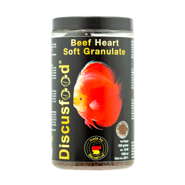 Discusfood-Beef Heart Soft Granulate 1,5 mm-550g